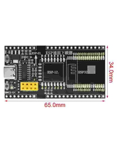 Test Programmer Socket, Downloader para ESP32 ESP01S ESP12 ESP32 Adapter, CH340