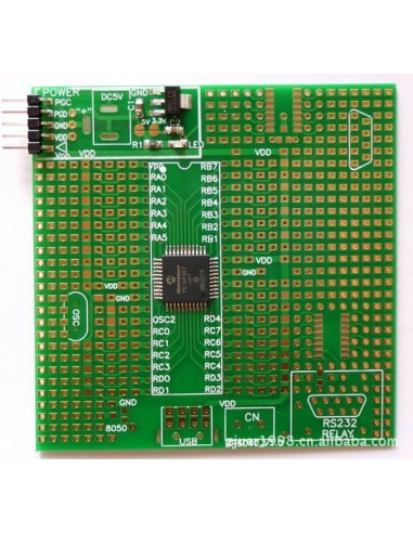 PIC18F4550-I/PT MCU Development Board Minimum System Board