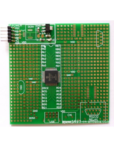 PIC18F4550-I/PT MCU Development Board Minimum System Board