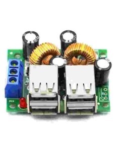 4 quatro portas USB A5268 Step Down Módulo DC 12V 24V 40V a 5V 5A
