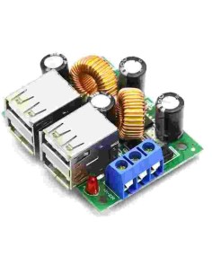 4 quatro portas USB A5268 Step Down Módulo DC 12V 24V 40V a 5V 5A 2